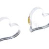 Heart Pins Side Silver Mirror