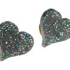 Heart Pins Side Glitter