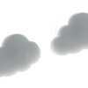 Clouds Earrings Side Grey