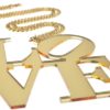 Love Necklace Close Gold Mirror