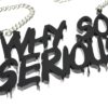 Why So Serious Necklace Side Black