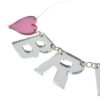 Heart Breaker Necklace Close Pink Mirror/Silver Mirror