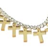 Mini Crosses Necklace Close Silver/Gold Mirror