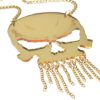 Skeltoranium (Teeth Chains) Necklace Side Gold Mirror