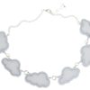 Every Cloud Has a Silver Lining Necklace Flat White/Grey