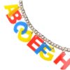 Learn Your ABC Necklace Half Red/Yellow/Blue