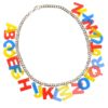 Learn Your ABC Necklace Flat Red/Yellow/Blue