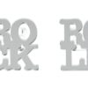 Rock & Roll Rings Front Silver Mirror