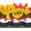 Kapow Ring Top Transparant Red/Yellow