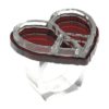 Peace and Love Ring Side Red Mirror/Silver Mirror