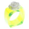 Ring a Rose Side Transparent Green/White