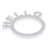 Mini Hello Ring Side White