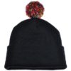 Beanie Hat With Bobble Black